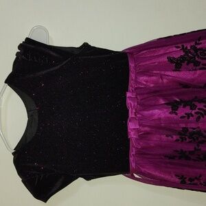 Jona Michelle Black and Purple Sparkle Dress